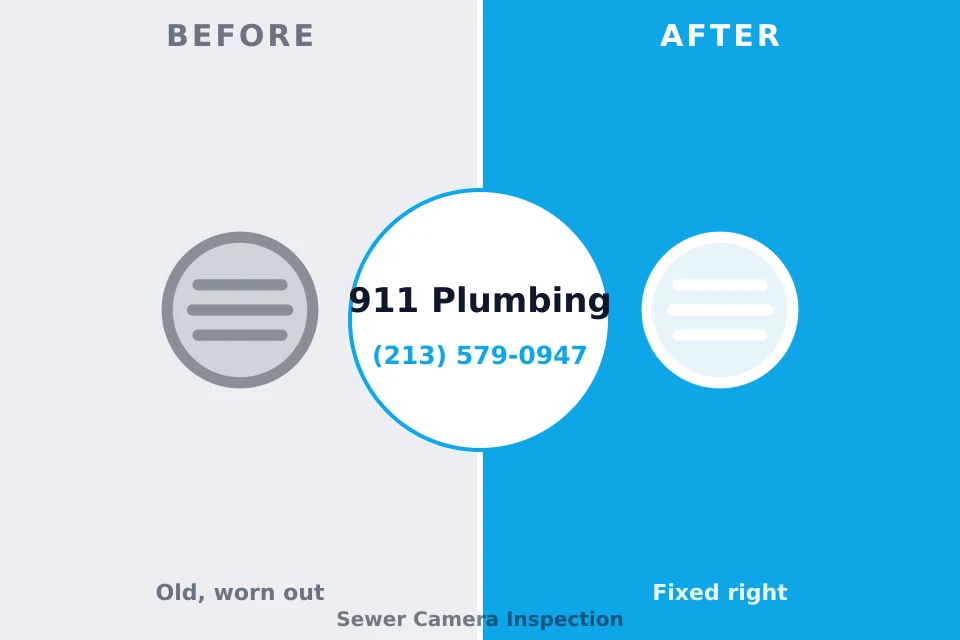 Before and after: plumbing repair Lumpkin, GA